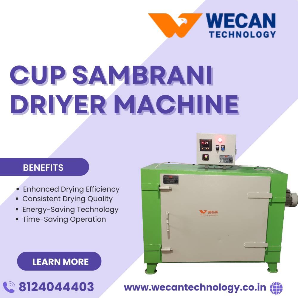 Cup Sambrani Dryer Machine Manufacturer