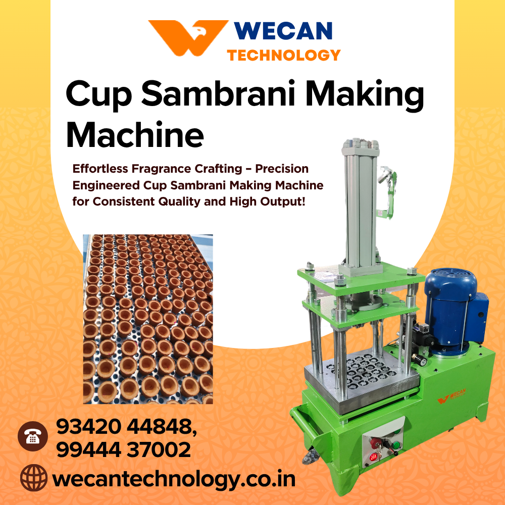 Cup Sambrani Making Machine in Singapore - Wecan Technology 1 Cup Sambrani Making Machine in Singapore