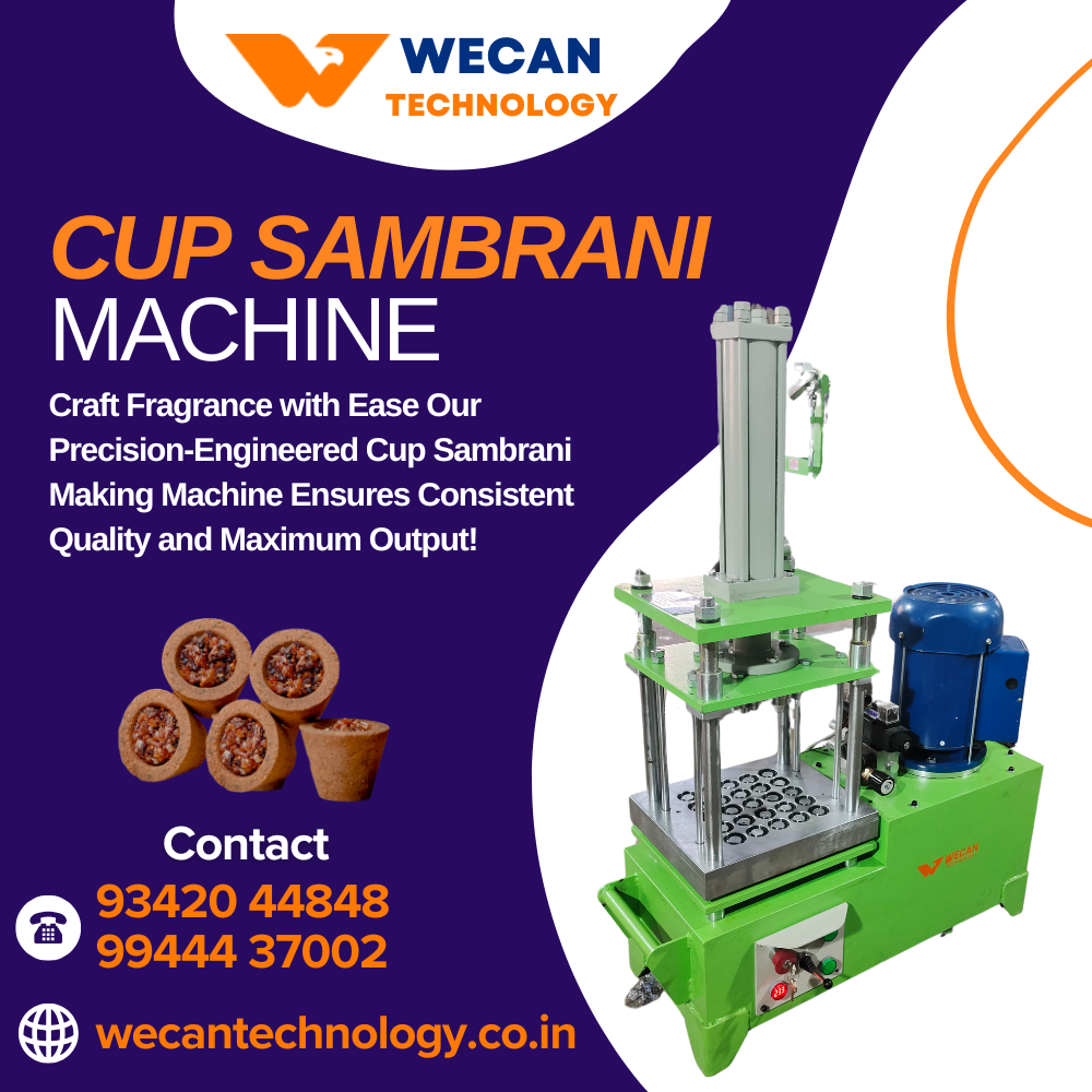Cup Sambrani Machine Manufacturer in Pondicherry - Wecan Technology 1 Cup Sambrani Machine Manufacturer in Pondicherry