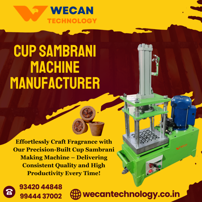 Cup Sambrani Machine Manufacturer in Erode - Wecan Technology 1 Cup Sambrani Machine Manufacturer in Erode