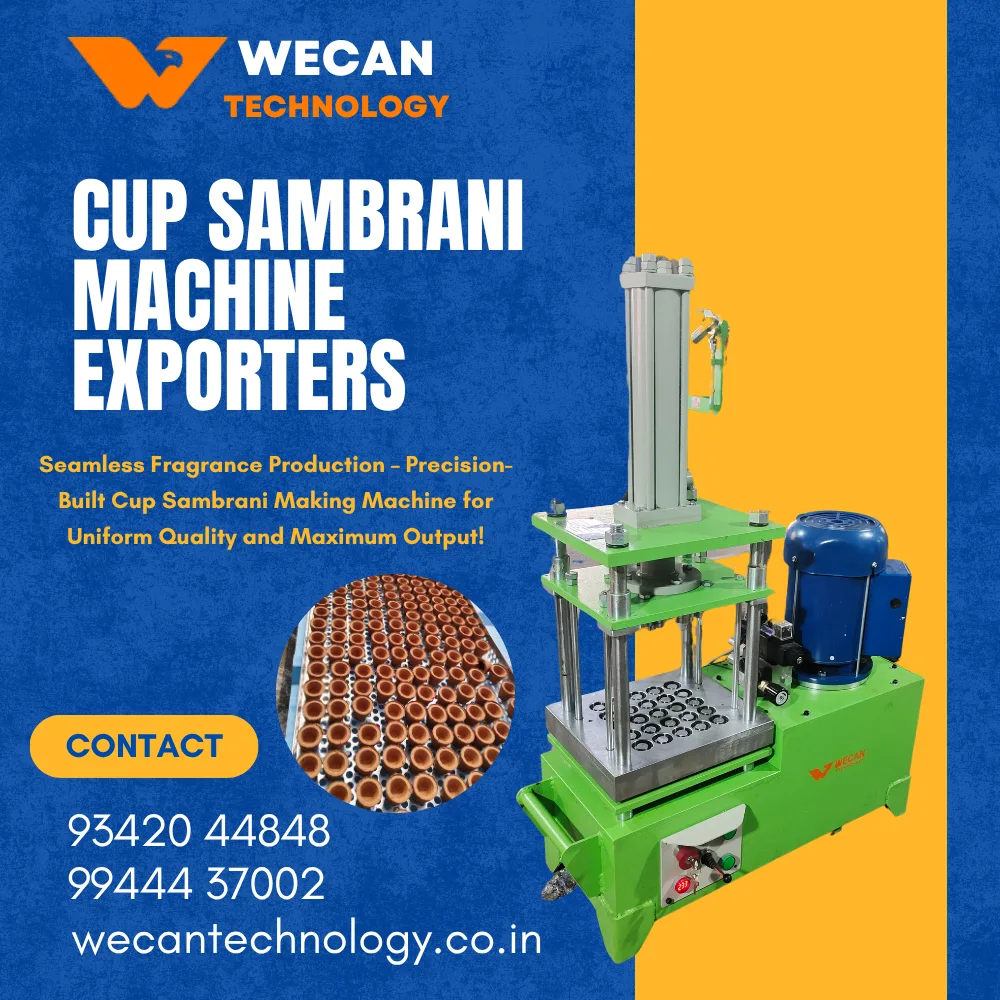 Cup Sambrani Exporters - Wecan Technology 1 Cup Sambrani Machine Exporters