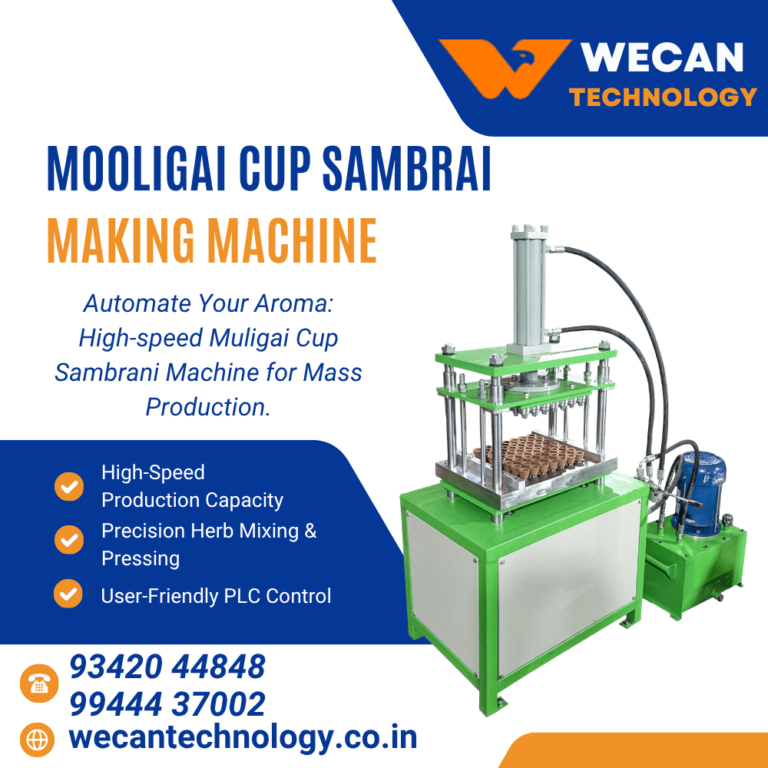 Mooligai Cup Sambrani Machine Manufacturer in Coimbatore - Wecan Technology 1 Mooligai Cup Sambrani Machine Manufacturer in Coimbatore