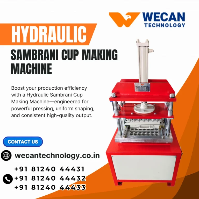 Hydraulic Sambrani Cup Making Machine Manufacturer - Wecan Technology 1 Hydraulic Sambrani Cup Making Machine Manufacturer