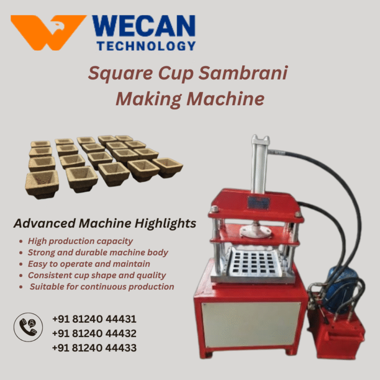Square Cup Sambrani Making Machine